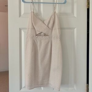 Striped Keyhole Dress